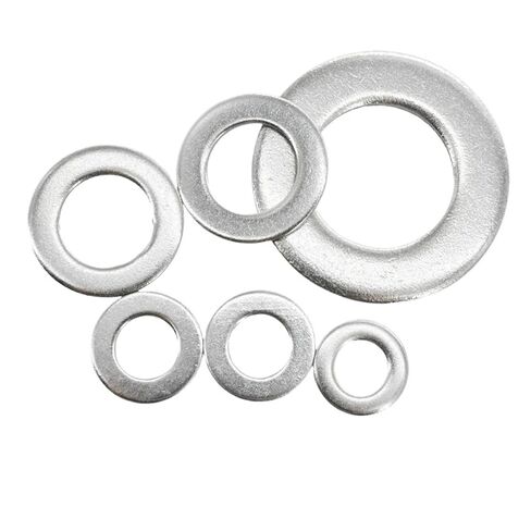 304 الفولاذ المقاوم للصدأ غسالة مسطحة كبيرة حشية معدنية كبيرة Meson Metalworking DIN9021 M1.6-M36(M5x10x1 (100 قطعة)) in Saudi Arabia