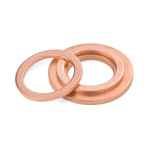 10PCS 2mm Thickness M3 4 5 6 7 8 10 12 13 14 15 16 17 18 20 21mm Copper Washer Solid Gasket Sump Plug Seal for Boat(11.5x17.5x2) in Saudi Arabia