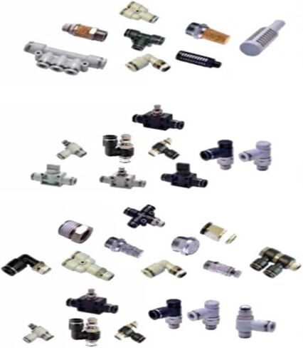 KQ2S series metric size quick-change fittings with hexagon socket, straight fitting with sealant; KQ2S08-01NS in Kuwait