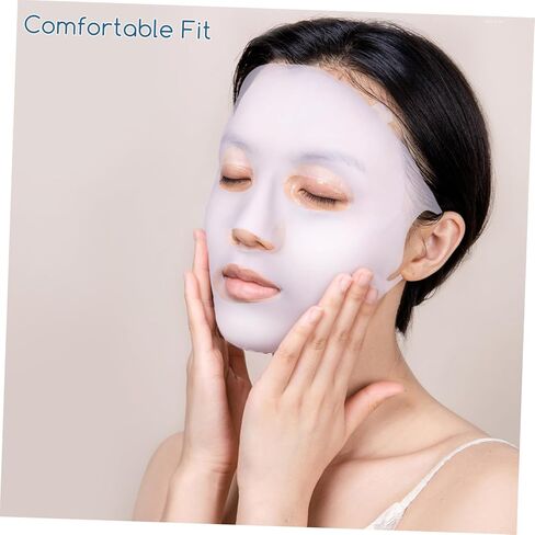 3 Pcs Reusable Silicone Facial Mask Covers Fit with Hanging Ear Design Prevent Essence Evaporation Comfortable Skin Care Tool for Women Spa and Sheet Masks in Saudi Arabia