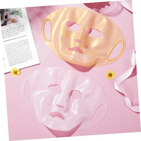 3 Pcs Reusable Silicone Facial Mask Covers Design for Salon Beauty Tools Moisturizing Face Mask Protectors with Essence Locking Use for Personal Care in Saudi Arabia