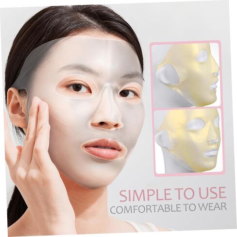 3 Pcs Reusable Silicone Facial Mask Covers Design for Salon Beauty Tools Moisturizing Face Mask Protectors with Essence Locking Use for Personal Care in Saudi Arabia