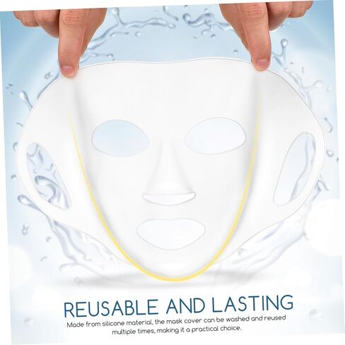 3 Pcs Reusable Silicone Sheet Mask Covers with Hanging Ear Design for Women Comfortable Mask Applicators to Lock Moisture and Enhance Hydration Lightweight and Portable Beauty Tool in Saudi Arabia
