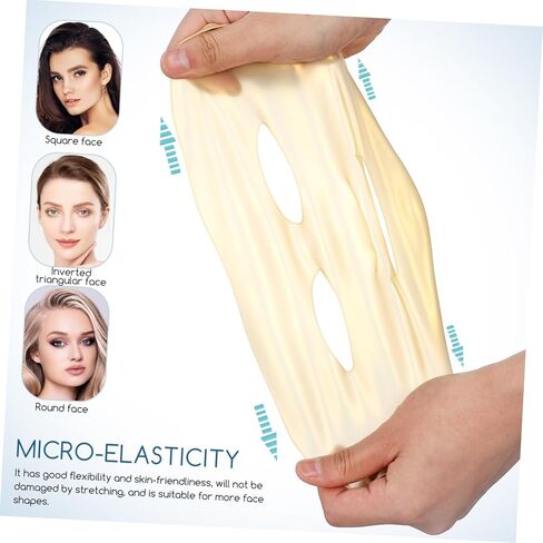 3 Pcs Reusable Silicone Sheet Mask Covers with Hanging Ear Design for Women Comfortable Mask Applicators to Lock Moisture and Enhance Hydration Lightweight and Portable Beauty Tool in Saudi Arabia