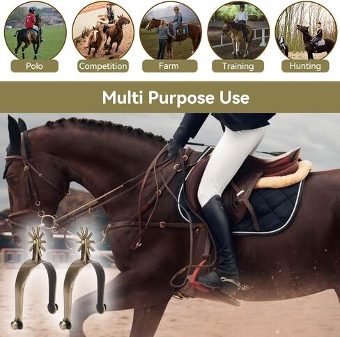 West Spur, Horse Spurs West Cowboy Style Zinc Alloy Spurs Vintage Spur Walking Horse Roping Spurs Western Spurs Zinc Alloy Spurs Vintage Spur Walking Horse Roping Spurs for Riding Equestrian to Horse in Saudi Arabia