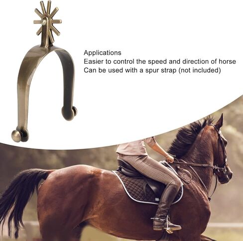 West Spur, Horse Spurs West Cowboy Style Zinc Alloy Spurs Vintage Spur Walking Horse Roping Spurs Western Spurs Zinc Alloy Spurs Vintage Spur Walking Horse Roping Spurs for Riding Equestrian to Horse in Saudi Arabia