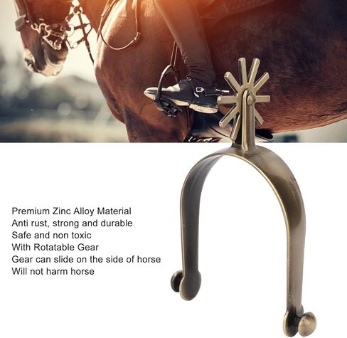 West Spur, Horse Spurs West Cowboy Style Zinc Alloy Spurs Vintage Spur Walking Horse Roping Spurs Western Spurs Zinc Alloy Spurs Vintage Spur Walking Horse Roping Spurs for Riding Equestrian to Horse in Saudi Arabia