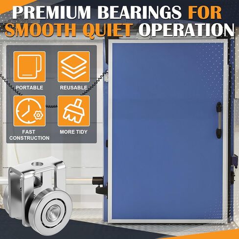 Fumete 4 Pack 2 Wheel Trolley Assembly Rollers Light Duty for 1-5/8" High Strut Channel Heavy Duty Steel Dual Wheel Roller with Ball Bearings Zinc Plated with M6 Mounting Hole 1000 lb Capacity in Kuwait