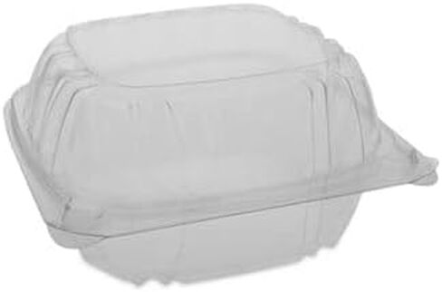 PACTIV YCI82160 Sensation Smartlock Clear OPS حاوية ساندويتش بغطاء مفصلي من البوليسترين بعرض 6 بوصة × ارتفاع 3.1 بوصة - علبة 500 in Kuwait