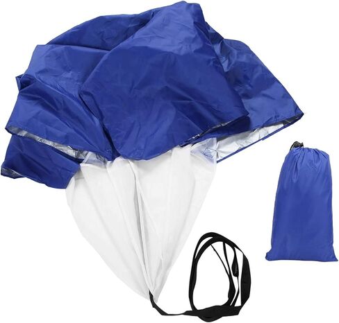 Adjustable Black Resistance Training Parachute - Football Drag Umbrella for Speed and Strength Training - Ideal for Athletes and Outdoor Sports Enthusiasts in Kuwait