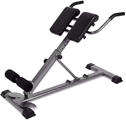 Roman Chair Hyperextension Bench Roman Chair Back Extension Machine Lower Hyperextension Bench Adjustable Exercise Equipment for Hamstring and Glute in Kuwait