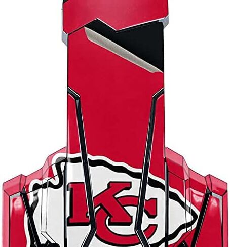 ملصق Skinit متوافق مع سماعة الألعاب BENGOO G9000 - تصميم شعار كبير مرخص رسميًا من NFL Kansas City Chiefs in Saudi Arabia