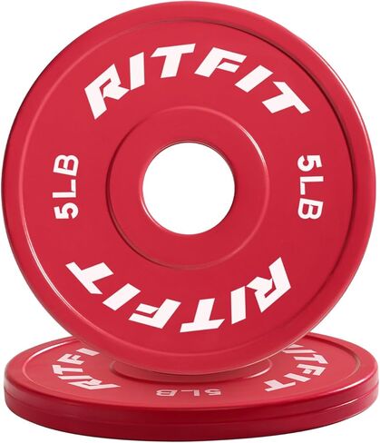 ألواح الوزن المطاطية الجزئية من RitFit، ألواح ممتصة للصدمات ملونة لبدء القوة والتدريب التدريجي على الحمل الزائد، زوج ومجموعات in Kuwait