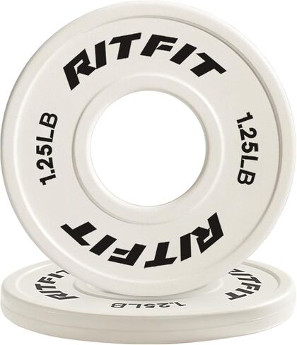 RitFit Fractional Rubber Weight Plates, Colored Bumper Plates for Starting Strength and Progressive Overload Training, Pair and Sets in Saudi Arabia
