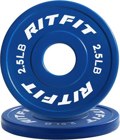 RitFit Fractional Rubber Weight Plates, Colored Bumper Plates for Starting Strength and Progressive Overload Training, Pair and Sets in Saudi Arabia