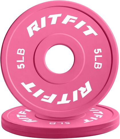 RitFit Fractional Rubber Weight Plates, Colored Bumper Plates for Starting Strength and Progressive Overload Training, Pair and Sets in Saudi Arabia