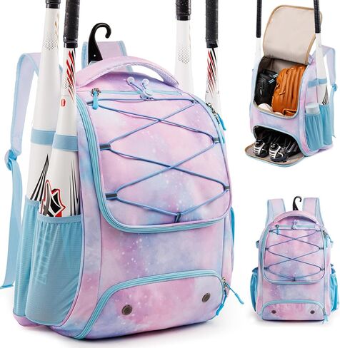 Youth Baseball Bag Backpack with Bat Holder for Boys Girls Baseball & Softball Bat Bag for T-Ball Equipment, Kids Baseball Backpack with Shoe Compartment & Glove Storage in Kuwait