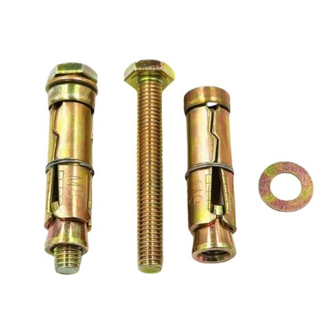 10 Pcs M8 x 60mm Heavy Duty Anchor Bolts – Expansion Screws & Hex Sleeves for Concrete, Brick & Masonry Walls, Durable Carbon Steel Wall Fixings for Secure Installation in Kuwait