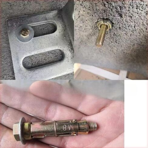 10 Pcs M8 x 60mm Heavy Duty Anchor Bolts – Expansion Screws & Hex Sleeves for Concrete, Brick & Masonry Walls, Durable Carbon Steel Wall Fixings for Secure Installation in Kuwait