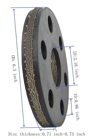Replacement Rotary Cutter Flex Coupler Rubber Disc Pad 00762215 00785557 Fits Rh Bu-Ho EU JD PM970-2110 1535275 00749172 20438SW 1785273 312-608A 1008140 148907(2pack) in Saudi Arabia