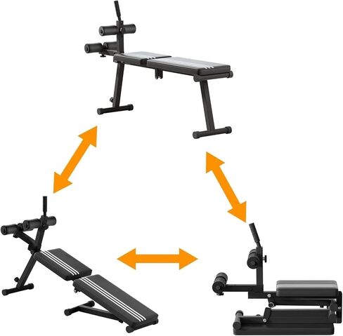 Roman Chair Hyperextension Bench Sit up Benches Abs Workout Equipment Foldable Hyperextension Roman Chair Abdominal Gym Utility Slant Board Exercise in Kuwait