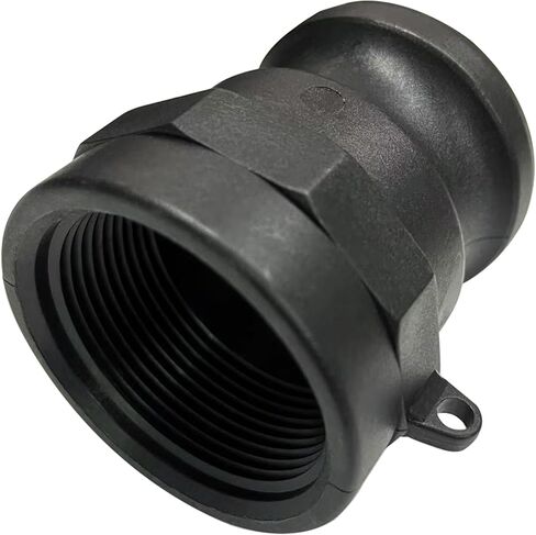 Polypropylene Type A Cam Groove Fitting Male 3/4" A-75 Camlock with 0.75" Female NPT Threads Cam lock - 2 Pack​​ Lightweight Corrosion-Proof Couplings w/Quick-Connect & Spare Gaskets in Kuwait