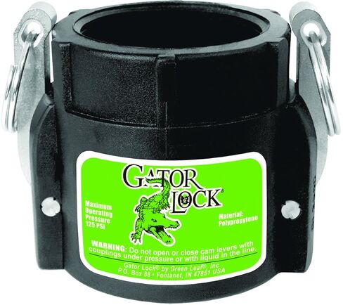Green Leaf GLP 150 D NL Series Polypropylene Gator Lock Cam Lever Coupling, Non-Locking, 1 1/2" Female Coupler/Female Thread in Saudi Arabia
