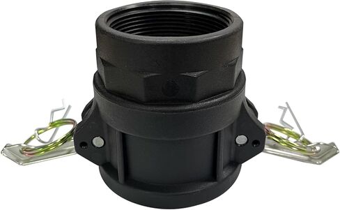 مادة البولي بروبيلين من النوع D Cam Groove Fitting أنثى 1-1/2 بوصة D-150 Camlock مع 1.5 بوصة أنثى NPT خيوط قفل كام - 2 حزمة وصلات خفيفة الوزن مقاومة للتآكل مع توصيل سريع وحشيات احتياطية in Kuwait