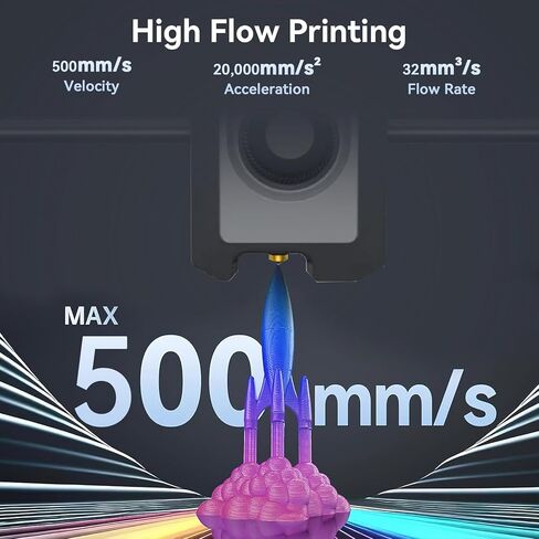 Upgrade Centauri Carbon Ceramic Hotend,High Temp Extruder Print Head Replacement with 0.4mm Brass-Hardened Steel Nozzle and Silicone Cover Compatible with ELEGOO Centauri Carbon 3D Printer in Saudi Arabia