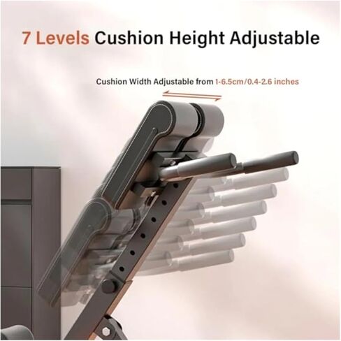 Roman Chair Hyperextension Bench Foldable Roman Chair Back Extender Angle Height Double Adjustable Hyperextension Bench Extension Holds 330 Lbs Black Home in Kuwait