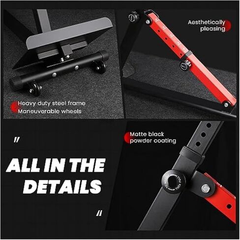 Roman Chair Hyperextension Bench Heavy-Duty Adjustable Roman Chair - Back Extension Bench with Multiple Adjustment Functions- Hyperextension in Kuwait