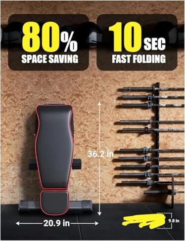 Roman Chair Hyperextension Bench 880LB Adjustable Weight Bench for Press Foldable with Stand Extended Head for Home Gym Full in Kuwait