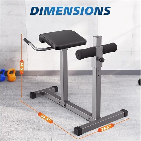 Roman Chair Hyperextension Bench Adjustable Hyper Extension Bench Multifunctional hyperextension bench Gym Back Machine Fitness Chair for Hip in Kuwait
