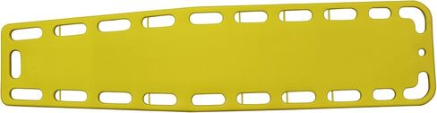 Kemp USA Spine Board for Water Rescue - X-Ray Translucent & Waterproof - with 21 Handholds & 8 Strapping Pins, 700lbs Capacity - Survival Kit & Emergency Supplies for Emergency Rescue - Yellow in Saudi Arabia