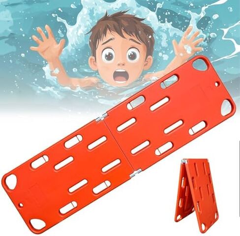 Foldable Spine Board - Emergency Medical Backboard for Patient Transport, Lightweight & Portable, 350lbs Capacity, Ideal for Lifeguards & EMTs in Saudi Arabia