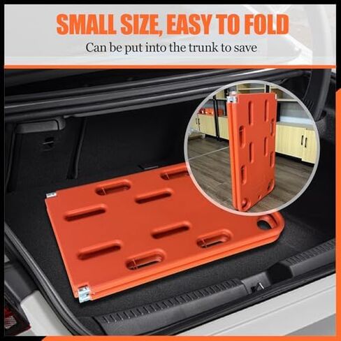 Foldable Spine Board - Emergency Medical Backboard for Patient Transport, Lightweight & Portable, 350lbs Capacity, Ideal for Lifeguards & EMTs in Saudi Arabia