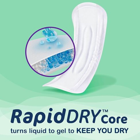 Always Discreet Postpartum and Adult Incontinence Pads for Women, Maximum Absorbency, Postpartum Pads, Up to 100% Bladder Leak Protection, 34 CT in Kuwait