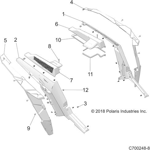 مجموعة إطار Polaris RZR لليد اليسرى Frog Skinz، قطعة OEM الأصلية 2636237، الكمية 1 in Kuwait