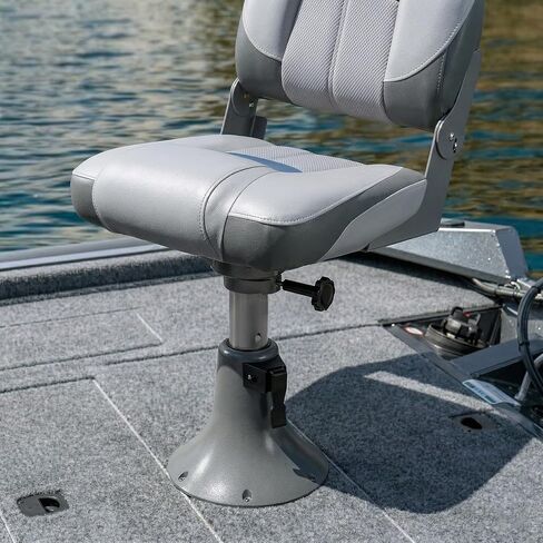 Aluminum Adjustable Height Locking Boat Seat Pedestal with Flared Base 13 to 17 Inches for Boat Seats in Kuwait