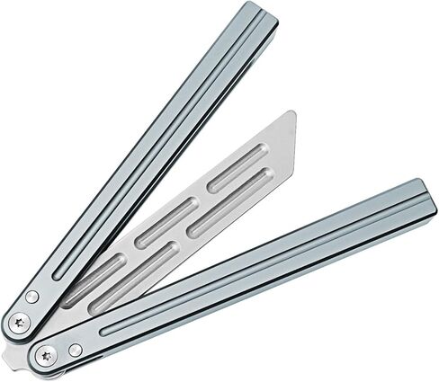 WARHERO Aluminium Alloy Integral Channel Handle, Handle Practice Tools,Integrated Forging,Balance and Inertia -silver in Kuwait