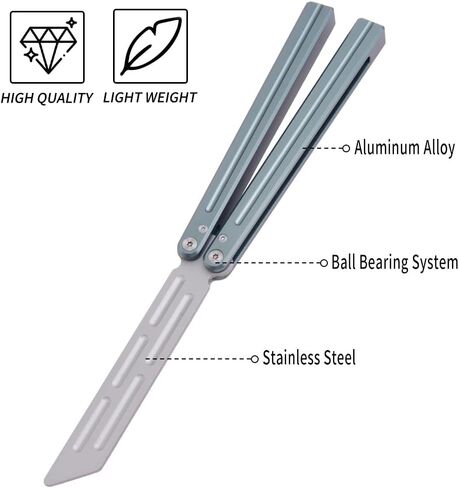 WARHERO Aluminium Alloy Integral Channel Handle, Handle Practice Tools,Integrated Forging,Balance and Inertia -silver in Kuwait