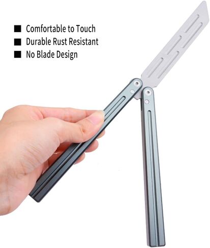 WARHERO Aluminium Alloy Integral Channel Handle, Handle Practice Tools,Integrated Forging,Balance and Inertia -silver in Kuwait