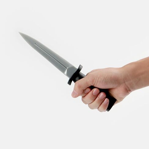 خنجر مطاطي - سكين دعامة بني محمر مع غمد - سكين مزيف آمن مقاس 10.5 بوصة in Kuwait