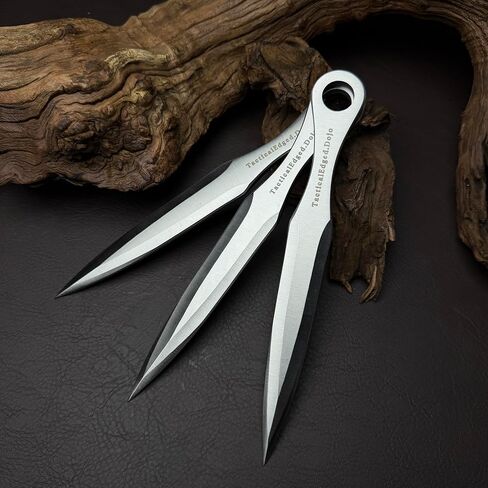 Knight Throwing Tools,Kunai, 8.66in, 5,29oz, Products with Full Tang Stainless Steel Design and Protective Nylon Sheaths, Outdoor Recreation and Competition(Knight) in Saudi Arabia