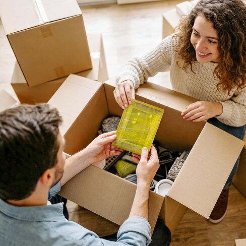 Mini Stretch Wrap for Travel Bottles Seal Markers Shrink Film Roll Yellow 2PCS in Kuwait