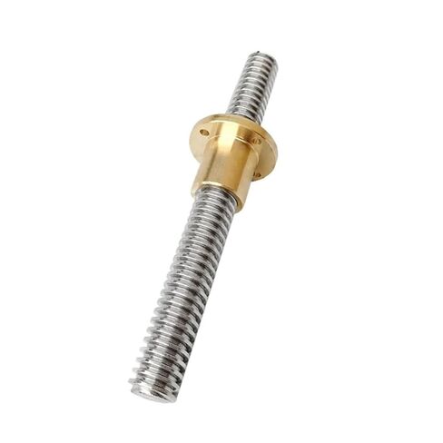 Trapezoidal Screw 304 Precision Stainless Steel T20*4 with Copper nut 20MM(400mm) in Saudi Arabia