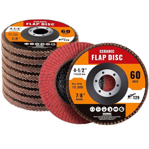 20 Pack Ceramic Flap Discs 4 1/2 for Angle Grinder 40 Grit Flap Sanding Disc for Wood and Metal Sanding,T29 in Kuwait