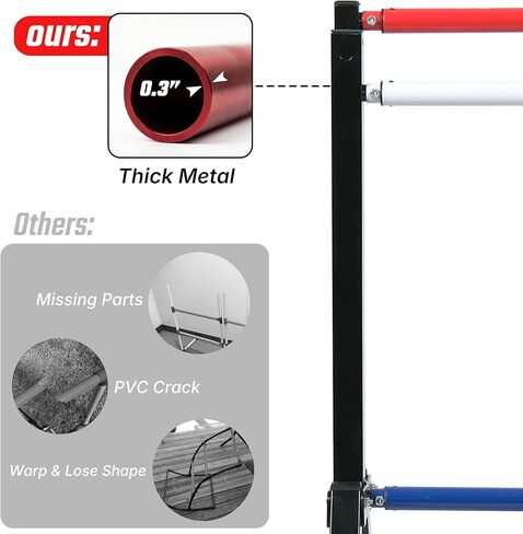 Metal Frame Ladder Ball Game Set - Portable Outdoor Games Ladder Toss with Scorekeeper - Includes 6 Bolas and Carry Case in Saudi Arabia
