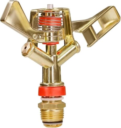 1pcs 1/2" & 3/4" Metal Pulsating Sprinkler - 360° Zinc Alloy Garden Spray Nozzle(1PCS 3/4 inch) in Saudi Arabia