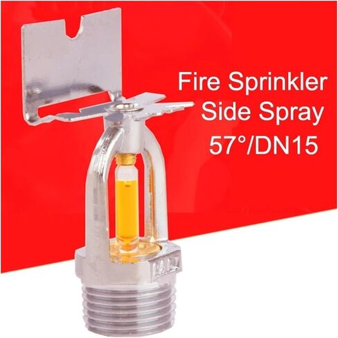 5pcs Fire Sprinkler Heads - DN15 57°C Side Spray Fire Protection System in Saudi Arabia